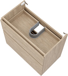 Teymi Тумба под раковину Laina 80 дуб светлый – фотография-4