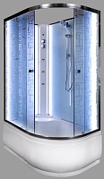 DTO Душевая кабина ЕМ4511 L N LED с гидромассажем
