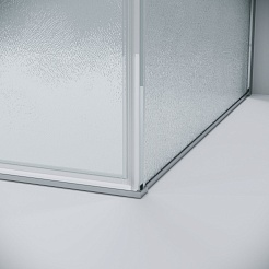 Grossman Боковая стенка Galaxy 70x195 профиль хром стекло шиншилла – фотография-10