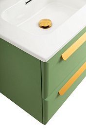 BelBagno Мебель для ванной Eco Cer-N 120 с 4 ящиками фисташковый софт CZR-8095-120-2 ручки сатиновое золото – фотография-9