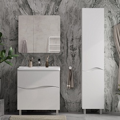 Volna Зеркальный шкаф Volna 70 белый – фотография-6