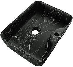 Teymi Раковина накладная Helmi S 48 T50262 черный мрамор – фотография-2