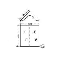 СанТа Зеркало Аврора угловое – фотография-3