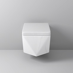 Grossman Унитаз подвесной Cristal GR-4481 белый – фотография-5