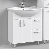 Водолей Тумба с раковиной Колумбия 75 белая