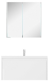 Velvex Мебель для ванной подвесная Klaufs 100 белая – фотография-1