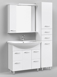 Водолей Мебель для ванной Колумбия 85 L белый – фотография-13