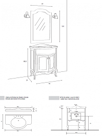 Cezares Мебель для ванной LAURA 70 Noce – фотография-4