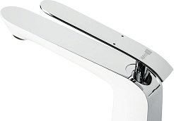 Lemark Смеситель для раковины чаши Melange LM4909CW белый/хром – фотография-3