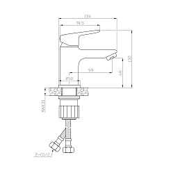 Tokito Смеситель для раковины HAPPO хром TOK-HAP-1011 – фотография-9