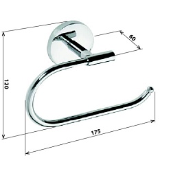 Bemeta Держатель туалетной бумаги Alfa 102414012 – фотография-2