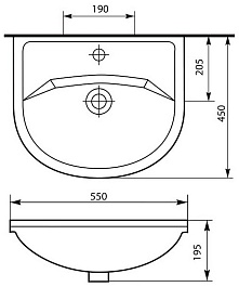 Style Line Умывальник Уют 55 – фотография-2
