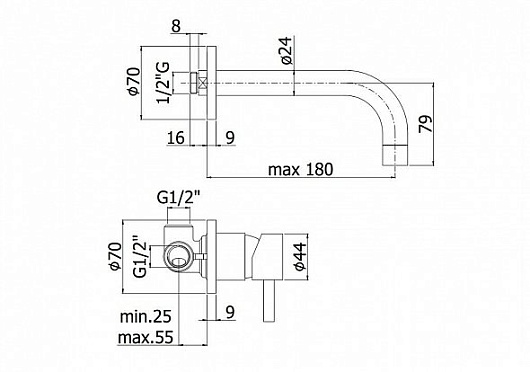 Paffoni Смеситель для раковины Stick SK006CR70 – фотография-2