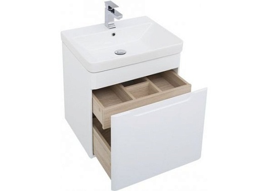 Aquanet Тумба с раковиной София 60 белая – картинка-7