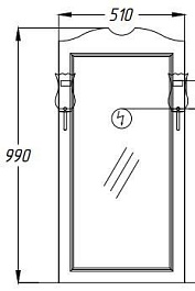 Opadiris Мебель для ванной Клио 50 белый матовый – фотография-2