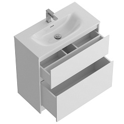 BelBagno Тумба с раковиной Kraft 39 80 напольная Bianco Opaco с раковиной BB-8099-3-80 – фотография-5