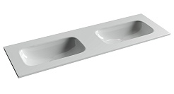 Ceramicanova Мебельная раковина Grace 141 с двумя чашами CN7022wx белая – фотография-1