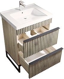 Mixline Тумба под раковину Окленд 60 дуб мелфорд – фотография-2