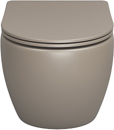 Grossman Унитаз подвесной Color GR-4455BRLMS светло-коричневый матовый – фотография-2