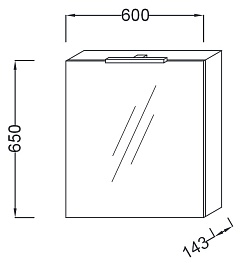 Jacob Delafon Зеркальный шкаф Reve 60 белый R – фотография-2