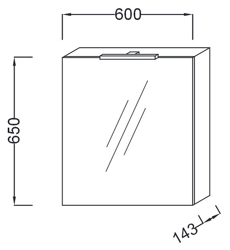 Jacob Delafon Зеркальный шкаф Reve 60 белый R – фотография-2