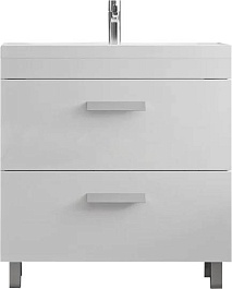 Velvex Тумба под раковину Orlando 80 белая матовая – фотография-1