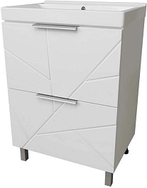 Mixline Тумба с раковиной Гранд 70 Марго белая – фотография-1