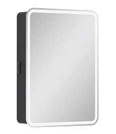 Equil Зеркальный шкаф Eltoro 60 R чёрный софт – фотография-1