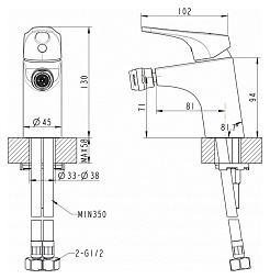 Promo Смеситель для биде Drop D F348162C – фотография-3