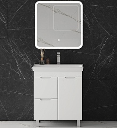 Onika Мебель для ванной Айленд 70 с б/к белая – фотография-1