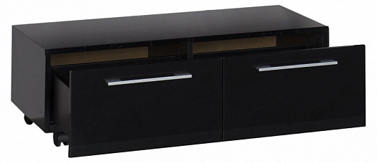 Aquanet Тумба подкатная "Нота 100" черная – фотография-2