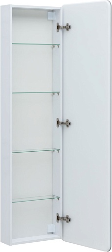 Aquanet Шкаф пенал Оптима 45.5 подвесной с Led-подсветкой белый – фотография-6
