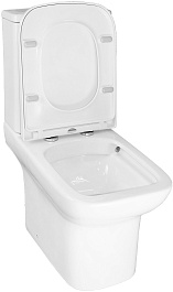 Azario Унитаз-компакт Alba AZ-8323 безободковый с бачком с сиденьем микролифт белый – фотография-9