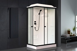 Royal Bath Душевая кабина HP RB 8120HP1-M-BL-R 120x80 R стекло матовое профиль черный матовый – фотография-2