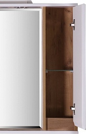 ASB-Mebel Мебель для ванной Марко 80 белый/дуб золотой – фотография-8