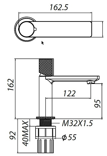 Allen Brau Смеситель для раковины Liberty 5.33001-00 хром – фотография-8