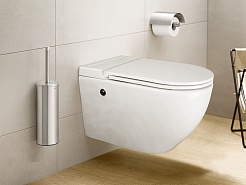 Azario Унитаз подвесной AZ-102C импульсный безободковый с инсталляцией белый – фотография-2