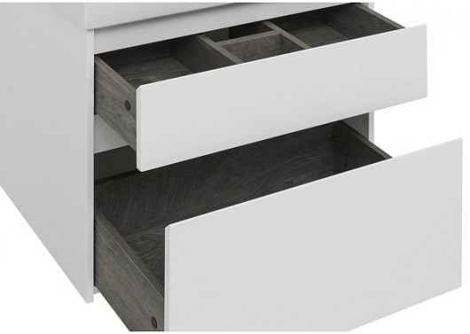 Aquanet Мебель для ванной Nova Lite 75 2 ящика, белая – фотография-8