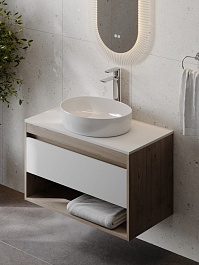 Teymi Накладная мебельная раковина Valma 50 глянцевая белая T53101 – фотография-6