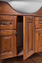 Водолей Мебель для ванной Дубини 85 орех – фотография-4