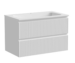 Sancos Тумба с раковиной Snob R 100 bianco раковина Grace 101 CN7013 – фотография-1