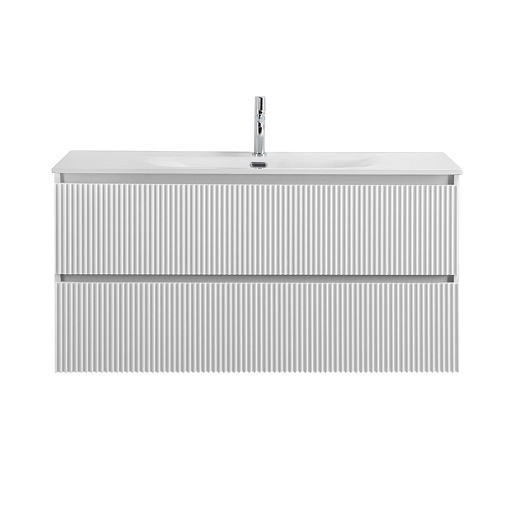 BelBagno Тумба под раковину Uno 120 с 2 ящиками подвесная Bianco Opaco – фотография-2