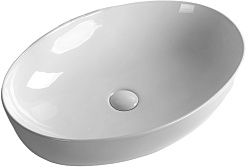 Ceruttispa Раковина накладная 61 CR8023 белая – фотография-1