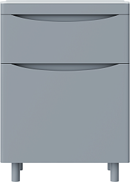 Vivon Тумба с раковиной Ostin 60 напольная серая матовая – фотография-6