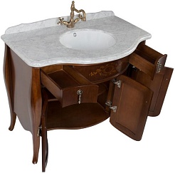 Demax Тумба с раковиной "Версаль 110" cerezo закрытая – фотография-7