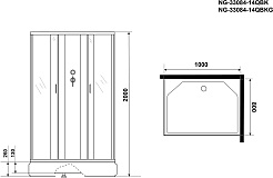 Niagara Душевая кабина Classic NG-33084-14QBKG – фотография-15