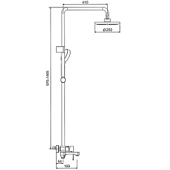 Gappo Душевая стойка G2402 хром – фотография-3