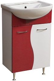 Stella Polare Тумба для умывальника Колор-1 55 красная – фотография-1