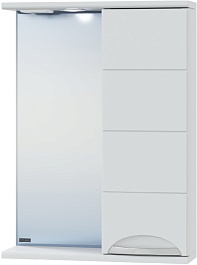 СанТа Зеркальный шкаф Родос 50 R белый – фотография-1