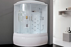 Royal Bath Душевая кабина ALP RB 150ALP-T-R 150x100 R с г/м стекло прозрачное профиль белый – фотография-2